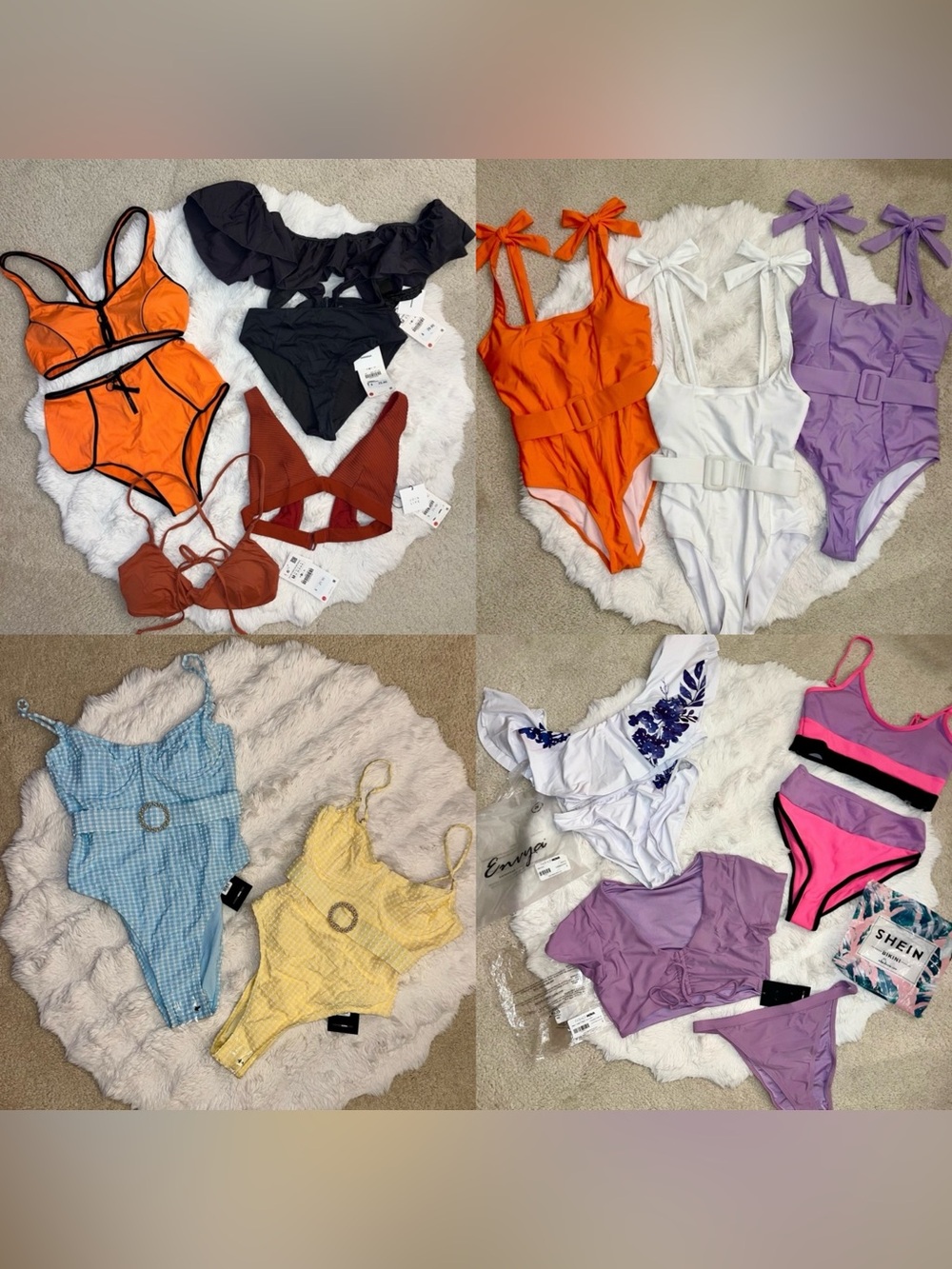 ✨MEGA NWT Swimwear Lot Bundle (17 Pcs) | Zara, Fashion Nova, Envya | Sizes S/M